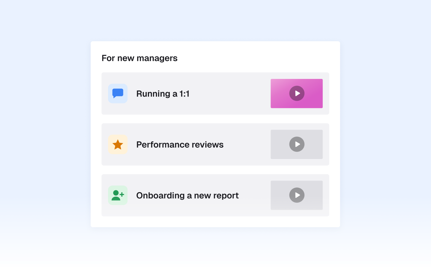 Manager enablement